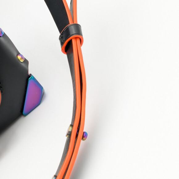 Michael Kors Manhattan Medium Contrast-Trim Leather Satchel in Black neon - Picture 16 of 16